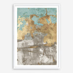 Shop Blue Gold II Art Print a painted abstract themed wall art print from The Print Emporium wall artwork collection - Buy Australian made fine art painting style poster and framed prints for the home and your interior decor room, TPE-PC-WZ077-AP