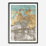 Shop Blue Gold II Art Print a painted abstract themed wall art print from The Print Emporium wall artwork collection - Buy Australian made fine art painting style poster and framed prints for the home and your interior decor room, TPE-PC-WZ077-AP