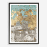 Shop Blue Gold II Art Print a painted abstract themed wall art print from The Print Emporium wall artwork collection - Buy Australian made fine art painting style poster and framed prints for the home and your interior decor room, TPE-PC-WZ077-AP