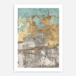 Shop Blue Gold II Art Print a painted abstract themed wall art print from The Print Emporium wall artwork collection - Buy Australian made fine art painting style poster and framed prints for the home and your interior decor room, TPE-PC-WZ077-AP
