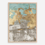 Shop Blue Gold II Art Print a painted abstract themed wall art print from The Print Emporium wall artwork collection - Buy Australian made fine art painting style poster and framed prints for the home and your interior decor room, TPE-PC-WZ077-AP