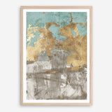 Shop Blue Gold II Art Print a painted abstract themed wall art print from The Print Emporium wall artwork collection - Buy Australian made fine art painting style poster and framed prints for the home and your interior decor room, TPE-PC-WZ077-AP