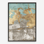Shop Blue Gold II Art Print a painted abstract themed wall art print from The Print Emporium wall artwork collection - Buy Australian made fine art painting style poster and framed prints for the home and your interior decor room, TPE-PC-WZ077-AP