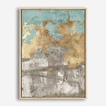 Shop Blue Gold II Canvas Print a painted abstract themed framed canvas wall art print from The Print Emporium artwork collection - Buy Australian made fine art painting style stretched canvas prints for the home and your interior decor space, TPE-PC-WZ077-CA-35X46-NF