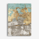 Shop Blue Gold II Canvas Print a painted abstract themed framed canvas wall art print from The Print Emporium artwork collection - Buy Australian made fine art painting style stretched canvas prints for the home and your interior decor space, TPE-PC-WZ077-CA-35X46-NF