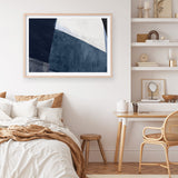 Shop Blue Merge Art Print a painted abstract themed wall art print from The Print Emporium wall artwork collection - Buy Australian made fine art painting style poster and framed prints for the home and your interior decor room, TPE-PC-PI594-AP