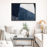 Shop Blue Merge Art Print a painted abstract themed wall art print from The Print Emporium wall artwork collection - Buy Australian made fine art painting style poster and framed prints for the home and your interior decor room, TPE-PC-PI594-AP