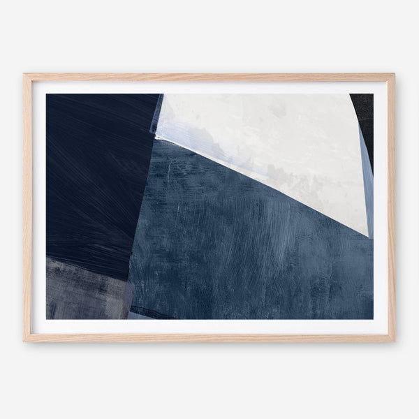 Shop Blue Merge Art Print a painted abstract themed wall art print from The Print Emporium wall artwork collection - Buy Australian made fine art painting style poster and framed prints for the home and your interior decor room, TPE-PC-PI594-AP