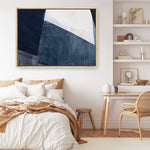 Shop Blue Merge Canvas Print a painted abstract themed framed canvas wall art print from The Print Emporium artwork collection - Buy Australian made fine art painting style stretched canvas prints for the home and your interior decor space, TPE-PC-PI594-CA-35X46-NF