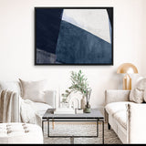Shop Blue Merge Canvas Print a painted abstract themed framed canvas wall art print from The Print Emporium artwork collection - Buy Australian made fine art painting style stretched canvas prints for the home and your interior decor space, TPE-PC-PI594-CA-35X46-NF