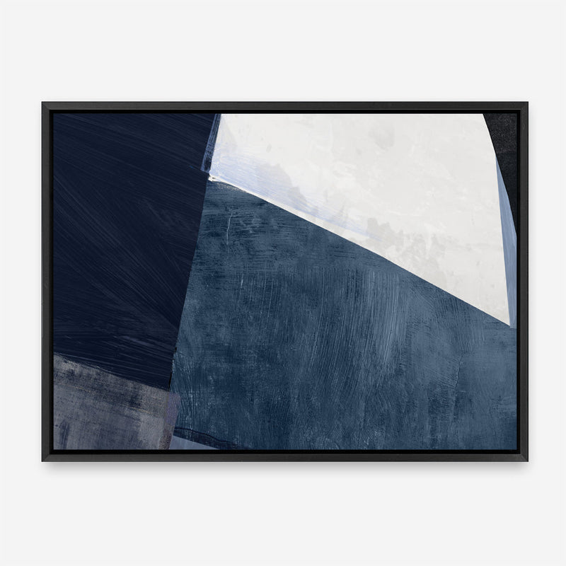 Shop Blue Merge Canvas Print a painted abstract themed framed canvas wall art print from The Print Emporium artwork collection - Buy Australian made fine art painting style stretched canvas prints for the home and your interior decor space, TPE-PC-PI594-CA-35X46-NF