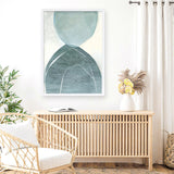 Shop Blue Overlay Art Print a painted abstract themed wall art print from The Print Emporium wall artwork collection - Buy Australian made fine art painting style poster and framed prints for the home and your interior decor room, TPE-PC-MW227-AP