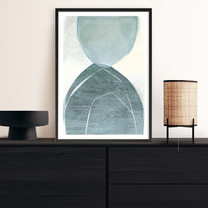 Shop Blue Overlay Art Print a painted abstract themed wall art print from The Print Emporium wall artwork collection - Buy Australian made fine art painting style poster and framed prints for the home and your interior decor room, TPE-PC-MW227-AP