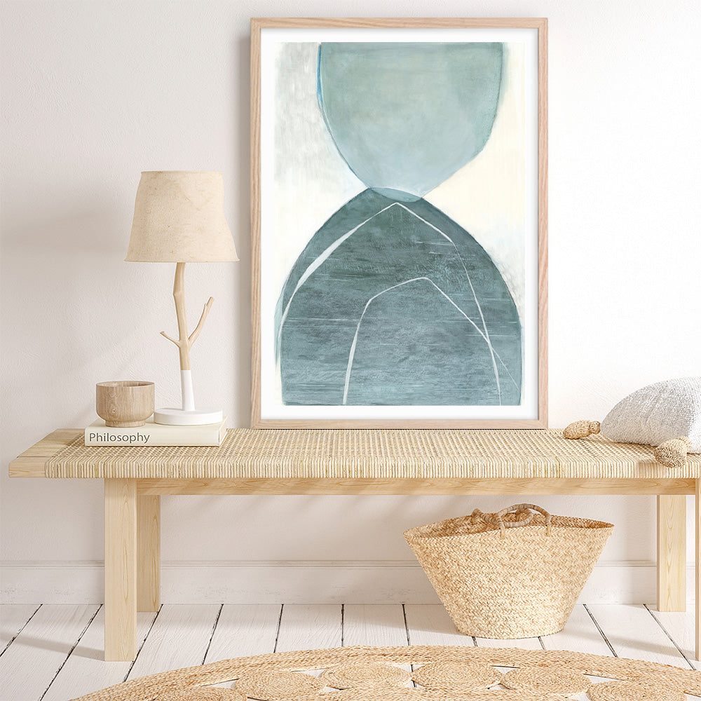 Shop Blue Overlay Art Print a painted abstract themed wall art print from The Print Emporium wall artwork collection - Buy Australian made fine art painting style poster and framed prints for the home and your interior decor room, TPE-PC-MW227-AP