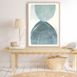 Shop Blue Overlay Art Print a painted abstract themed wall art print from The Print Emporium wall artwork collection - Buy Australian made fine art painting style poster and framed prints for the home and your interior decor room, TPE-PC-MW227-AP