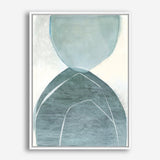 Shop Blue Overlay Canvas Print a painted abstract themed framed canvas wall art print from The Print Emporium artwork collection - Buy Australian made fine art painting style stretched canvas prints for the home and your interior decor space, TPE-PC-MW227-CA-35X46-NF