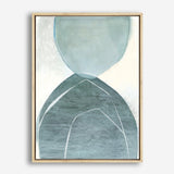 Shop Blue Overlay Canvas Print a painted abstract themed framed canvas wall art print from The Print Emporium artwork collection - Buy Australian made fine art painting style stretched canvas prints for the home and your interior decor space, TPE-PC-MW227-CA-35X46-NF