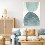 Shop Blue Overlay Canvas Print a painted abstract themed framed canvas wall art print from The Print Emporium artwork collection - Buy Australian made fine art painting style stretched canvas prints for the home and your interior decor space, TPE-PC-MW227-CA-35X46-NF