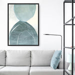 Shop Blue Overlay Canvas Print a painted abstract themed framed canvas wall art print from The Print Emporium artwork collection - Buy Australian made fine art painting style stretched canvas prints for the home and your interior decor space, TPE-PC-MW227-CA-35X46-NF