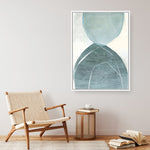 Shop Blue Overlay Canvas Print a painted abstract themed framed canvas wall art print from The Print Emporium artwork collection - Buy Australian made fine art painting style stretched canvas prints for the home and your interior decor space, TPE-PC-MW227-CA-35X46-NF
