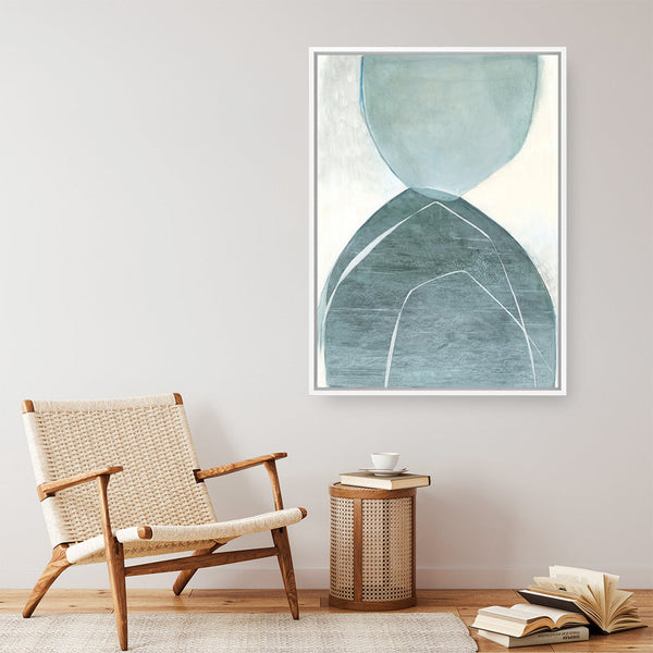 Shop Blue Overlay Canvas Print a painted abstract themed framed canvas wall art print from The Print Emporium artwork collection - Buy Australian made fine art painting style stretched canvas prints for the home and your interior decor space, TPE-PC-MW227-CA-35X46-NF