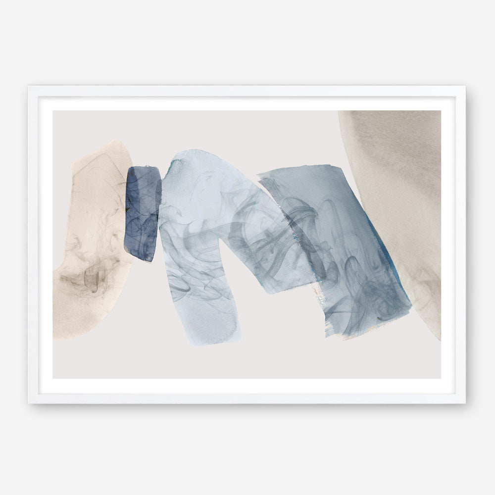 Shop Blue Tilted II Art Print a painted abstract themed wall art print from The Print Emporium wall artwork collection - Buy Australian made fine art painting style poster and framed prints for the home and your interior decor room, TPE-PC-PG692-AP