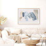 Shop Blue Tilted II Art Print a painted abstract themed wall art print from The Print Emporium wall artwork collection - Buy Australian made fine art painting style poster and framed prints for the home and your interior decor room, TPE-PC-PG692-AP