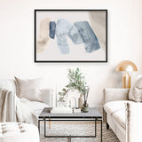 Shop Blue Tilted II Art Print a painted abstract themed wall art print from The Print Emporium wall artwork collection - Buy Australian made fine art painting style poster and framed prints for the home and your interior decor room, TPE-PC-PG692-AP