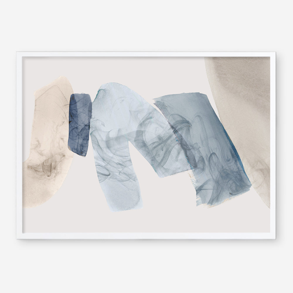 Shop Blue Tilted II Art Print a painted abstract themed wall art print from The Print Emporium wall artwork collection - Buy Australian made fine art painting style poster and framed prints for the home and your interior decor room, TPE-PC-PG692-AP