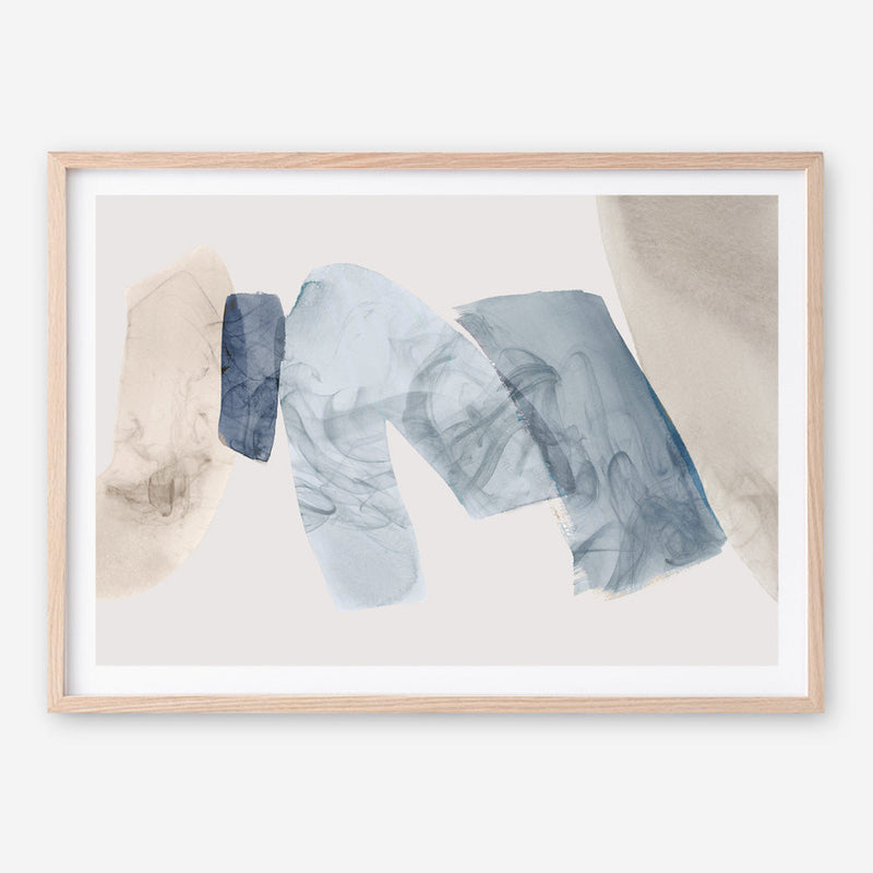 Shop Blue Tilted II Art Print a painted abstract themed wall art print from The Print Emporium wall artwork collection - Buy Australian made fine art painting style poster and framed prints for the home and your interior decor room, TPE-PC-PG692-AP