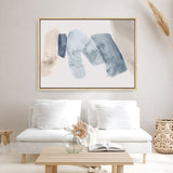 Shop Blue Tilted II Canvas Print a painted abstract themed framed canvas wall art print from The Print Emporium artwork collection - Buy Australian made fine art painting style stretched canvas prints for the home and your interior decor space, TPE-PC-PG692-CA-35X46-NF