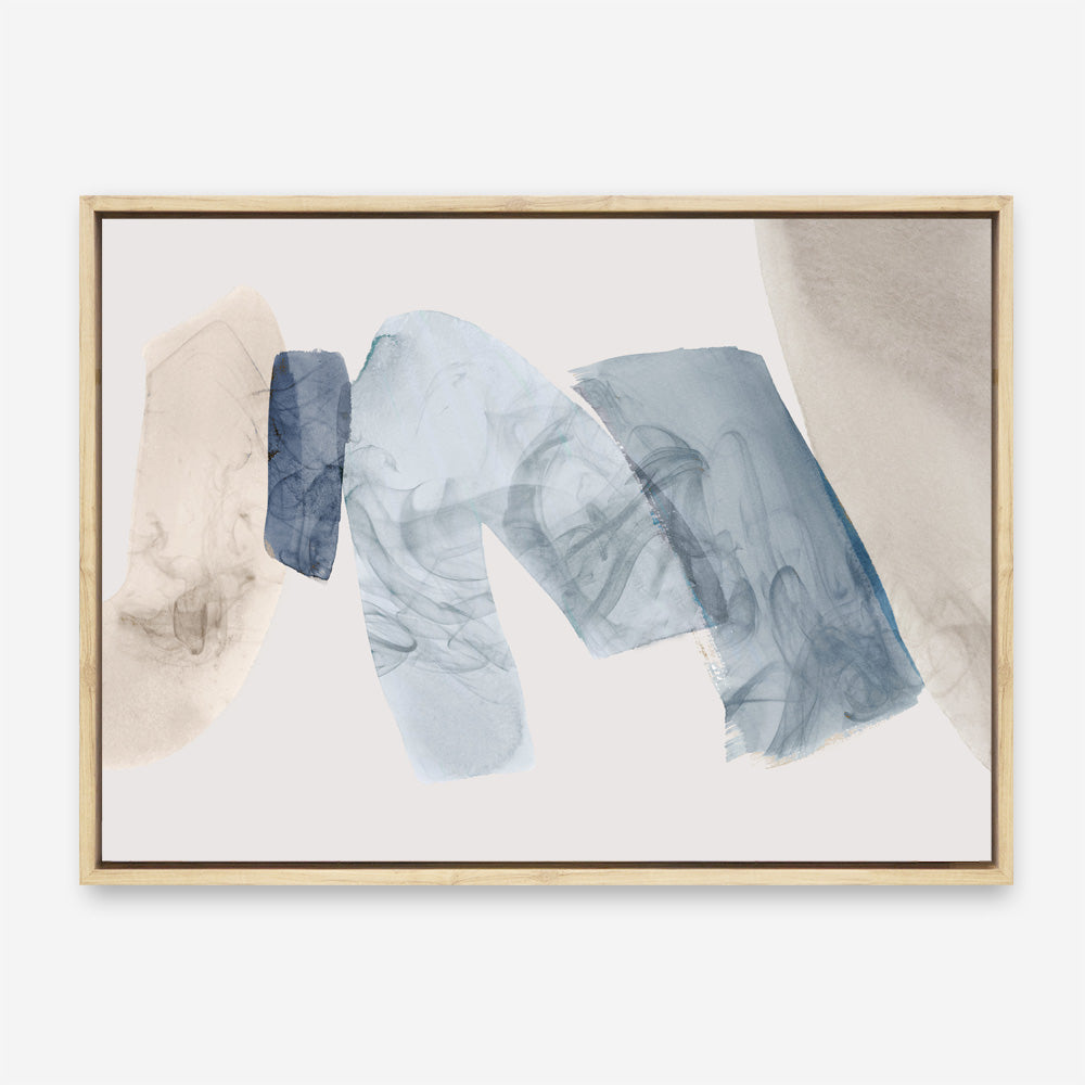 Shop Blue Tilted II Canvas Print a painted abstract themed framed canvas wall art print from The Print Emporium artwork collection - Buy Australian made fine art painting style stretched canvas prints for the home and your interior decor space, TPE-PC-PG692-CA-35X46-NF