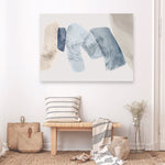 Shop Blue Tilted II Canvas Print a painted abstract themed framed canvas wall art print from The Print Emporium artwork collection - Buy Australian made fine art painting style stretched canvas prints for the home and your interior decor space, TPE-PC-PG692-CA-35X46-NF