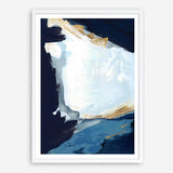 Shop Blue in Gold III Art Print a painted abstract themed wall art print from The Print Emporium wall artwork collection - Buy Australian made fine art painting style poster and framed prints for the home and your interior decor room, TPE-PC-WZ120-AP