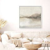 Shop Blush Horizon II (Square) Canvas Print a painted abstract themed framed canvas wall art print from The Print Emporium artwork collection - Buy Australian made fine art painting style stretched canvas prints for the home and your interior decor space, TPE-PC-EZ897-CA-40X40-NF