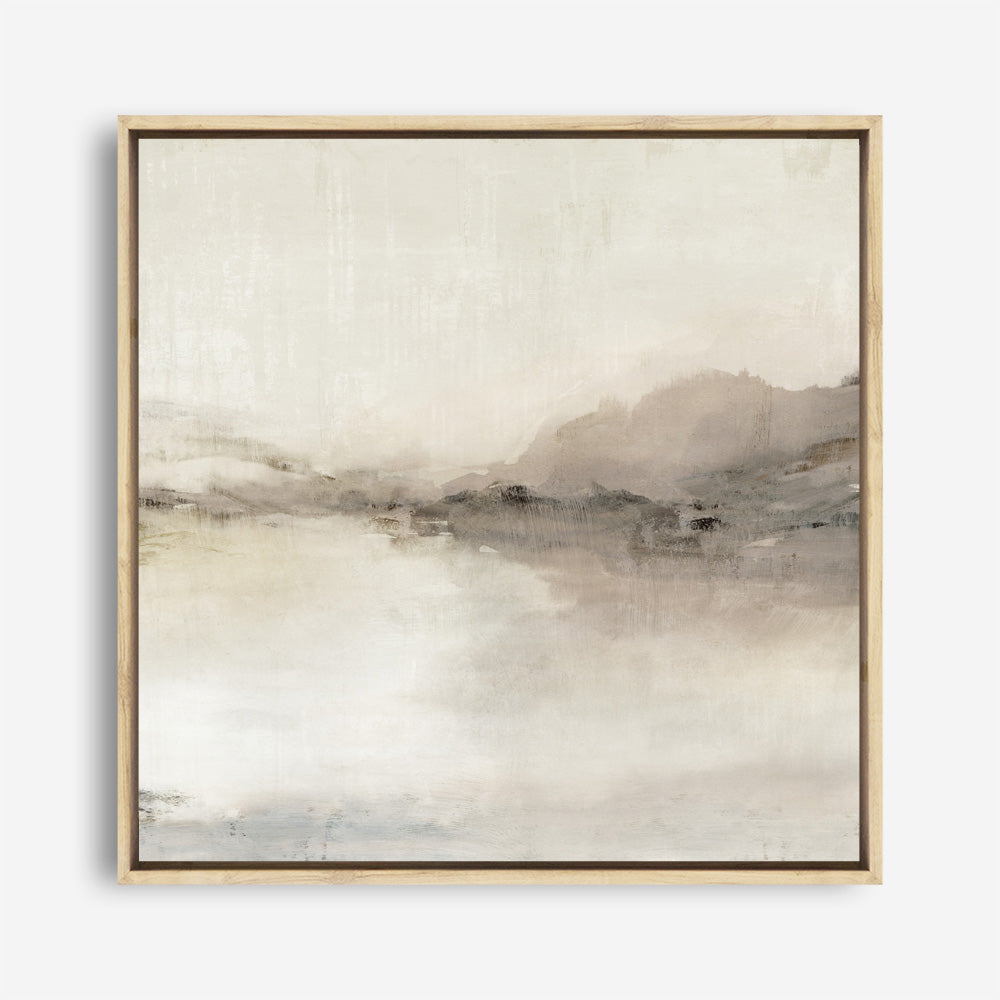 Shop Blush Horizon II (Square) Canvas Print a painted abstract themed framed canvas wall art print from The Print Emporium artwork collection - Buy Australian made fine art painting style stretched canvas prints for the home and your interior decor space, TPE-PC-EZ897-CA-40X40-NF