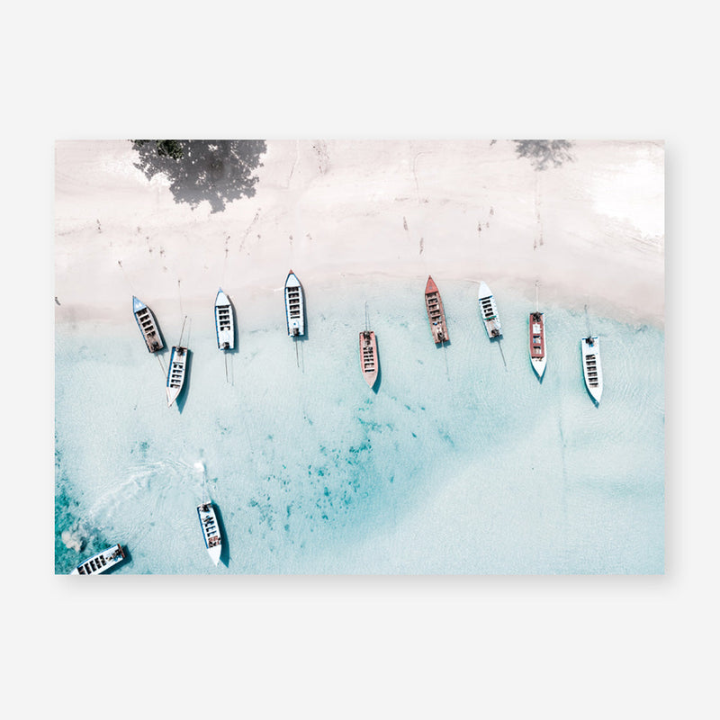 Shop Boats From Above Photo Art Print a coastal themed photography wall art print from The Print Emporium wall artwork collection - Buy Australian made fine art poster and framed prints for the home and your interior decor, TPE-793-AP