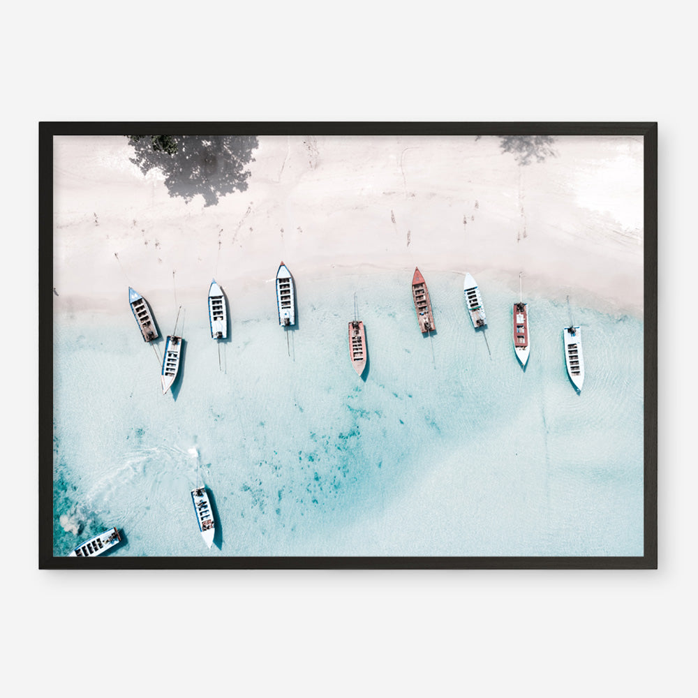 Shop Boats From Above Photo Art Print a coastal themed photography wall art print from The Print Emporium wall artwork collection - Buy Australian made fine art poster and framed prints for the home and your interior decor, TPE-793-AP