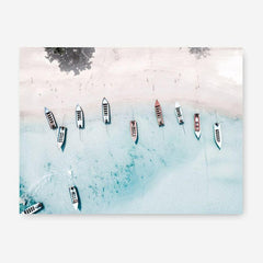Shop Boats From Above Photo Canvas Print a coastal themed photography framed stretched canvas print from The Print Emporium wall artwork collection - Buy Australian made prints for the home and your interior decor space, TPE-793-CA-35X46-NF