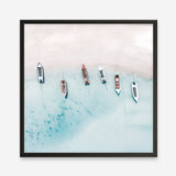 Shop Boats From Above (Square) Photo Art Print a coastal themed photography wall art print from The Print Emporium wall artwork collection - Buy Australian made fine art poster and framed prints for the home and your interior decor, TPE-794-AP
