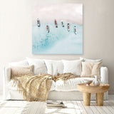 Shop Boats From Above (Square) Photo Canvas a coastal themed photography framed stretched canvas print from The Print Emporium wall artwork collection - Buy Australian made prints for the home and your interior decor space, TPE-794-CA-40X40-NF