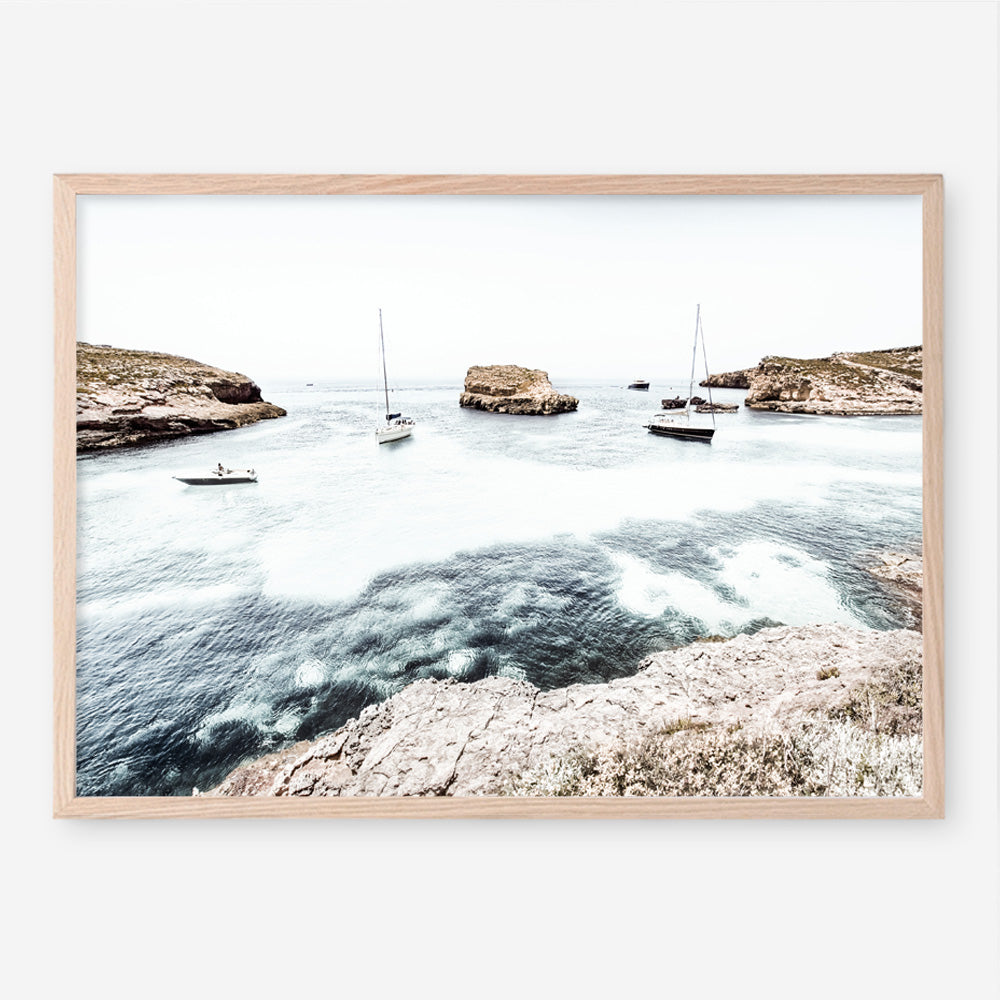 Shop Boats In The Bay Photo Art Print a coastal themed photography wall art print from The Print Emporium wall artwork collection - Buy Australian made fine art poster and framed prints for the home and your interior decor, TPE-1070-AP