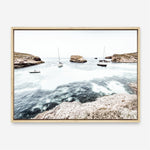 Shop Boats In The Bay Photo Canvas Print a coastal themed photography framed stretched canvas print from The Print Emporium wall artwork collection - Buy Australian made prints for the home and your interior decor space, TPE-1070-CA-35X46-NF