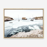 Shop Boats In The Bay Photo Canvas Print a coastal themed photography framed stretched canvas print from The Print Emporium wall artwork collection - Buy Australian made prints for the home and your interior decor space, TPE-1070-CA-35X46-NF
