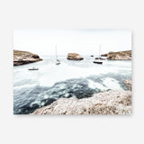 Shop Boats In The Bay Photo Canvas Print a coastal themed photography framed stretched canvas print from The Print Emporium wall artwork collection - Buy Australian made prints for the home and your interior decor space, TPE-1070-CA-35X46-NF
