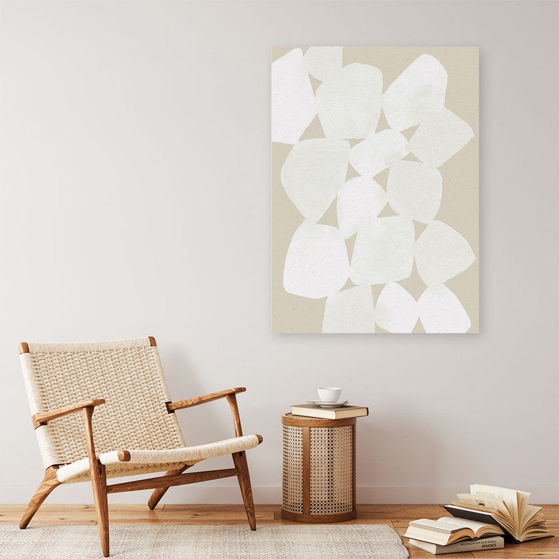 Shop Boho Beautiful II Neutral Canvas Print a painted abstract themed framed canvas wall art print from The Print Emporium artwork collection - Buy Australian made fine art painting style stretched canvas prints for the home and your interior decor space, TPE-WA-77311-CA-35X46-NF