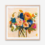 Shop Boho Blooms (Square) Art Print a floral themed painted wall art print from The Print Emporium wall artwork collection - Buy Australian made fine art painting style poster and framed prints for the home and your interior decor room