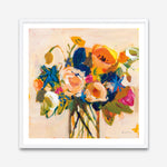 Shop Boho Blooms (Square) Art Print a floral themed painted wall art print from The Print Emporium wall artwork collection - Buy Australian made fine art painting style poster and framed prints for the home and your interior decor room