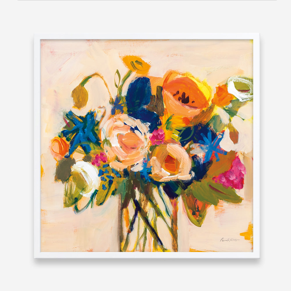 Shop Boho Blooms (Square) Art Print a floral themed painted wall art print from The Print Emporium wall artwork collection - Buy Australian made fine art painting style poster and framed prints for the home and your interior decor room