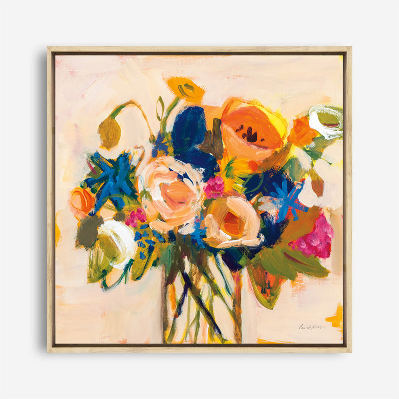Shop Boho Blooms (Square) Canvas Print a floral themed painted framed canvas wall art print from The Print Emporium artwork collection - Buy Australian made fine art painting style stretched canvas prints for the home and your interior decor space, TPE-WA-70540-CA-40X40-NF